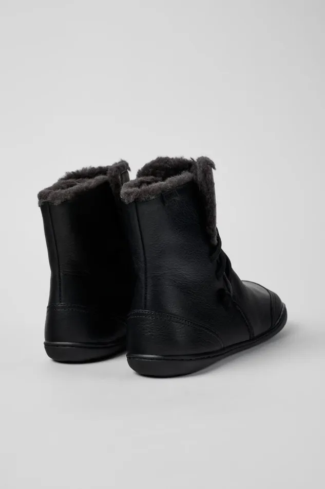Ankle Boots Women Camper Peu Black Leather Ankle Boots Ankle Boots Women Camper Peu Black Leather Ankle Boots