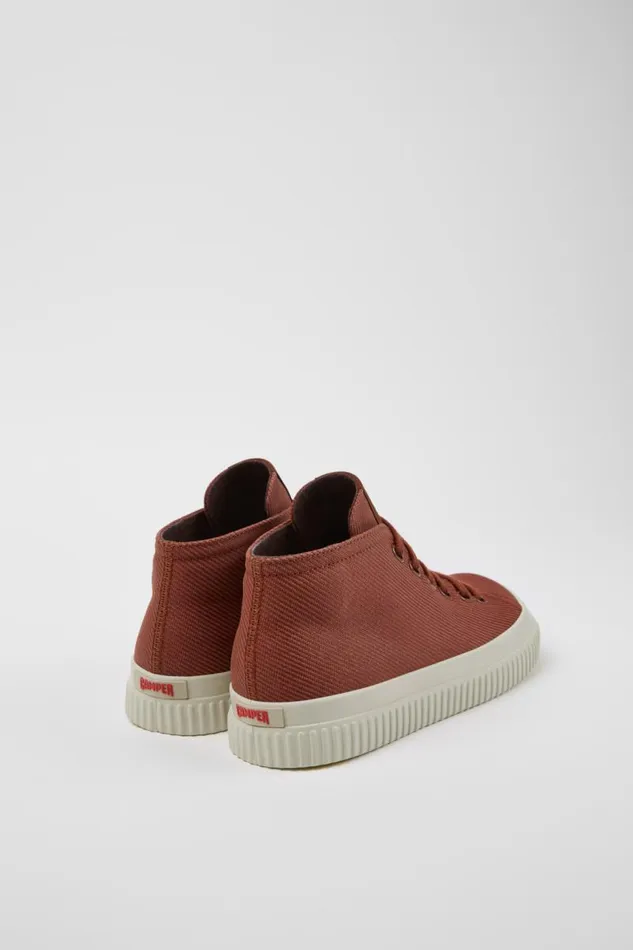 Ankle Boots Women Camper Peu Roda Red Recycled Cotton Sneakers Ankle Boots Women Camper Peu Roda Red Recycled Cotton Sneakers