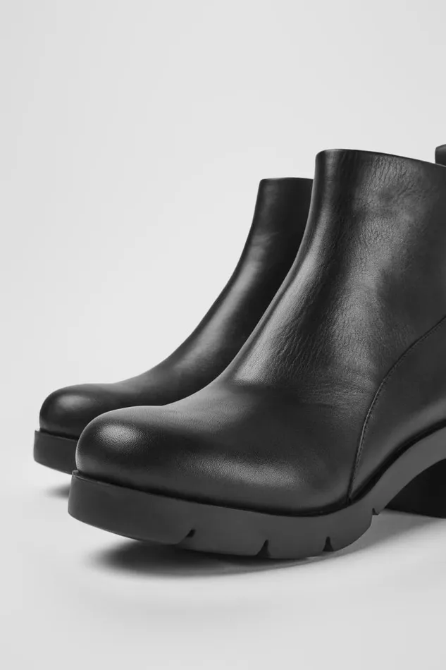 Ankle Boots Women Camper Wanda Black Zip Ankle Boot