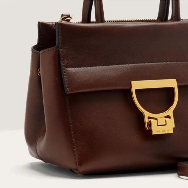 Arlettis Vintage Small Fondant Brown Women Coccinelle Top Handle Bag Arlettis Vintage Small Fondant Brown Women Coccinelle Top Handle Bag