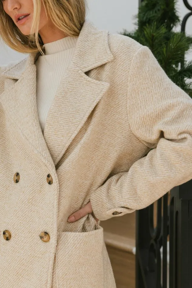 Ava Wool Blend Jacket In Tan Tan Women Bohme Outerwear