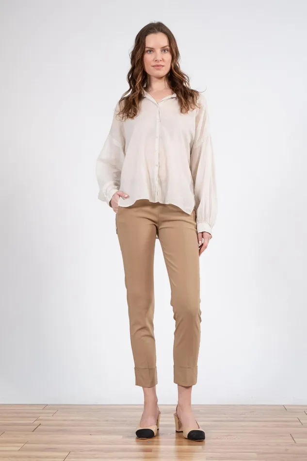 Avenue Montaigne BEN Signature Camel Women Pants