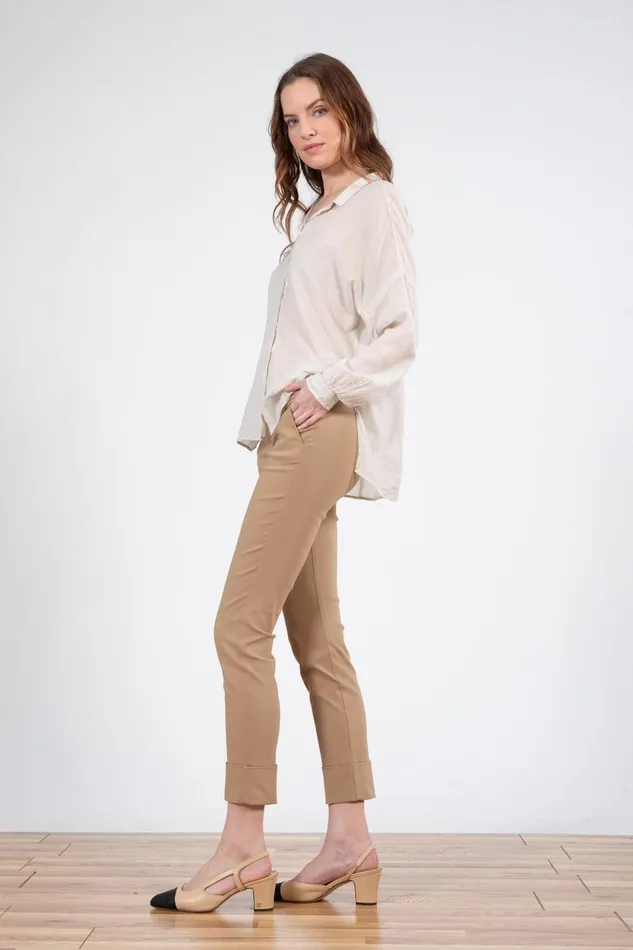 Avenue Montaigne BEN Signature Camel Women Pants