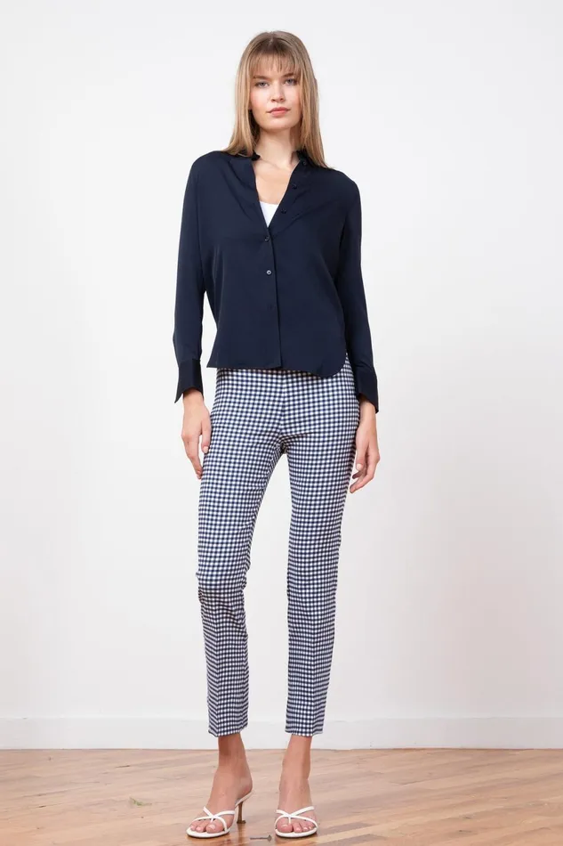 Avenue Montaigne BRIGITTE Check Sailor Women Pants