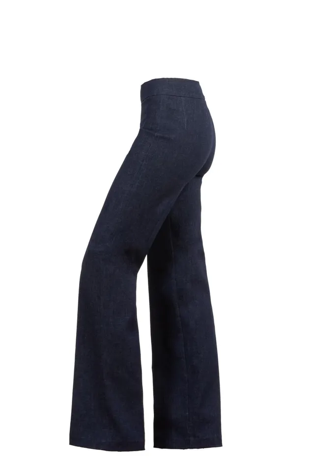 Avenue Montaigne FLAVIA Dark Denim Women Pants