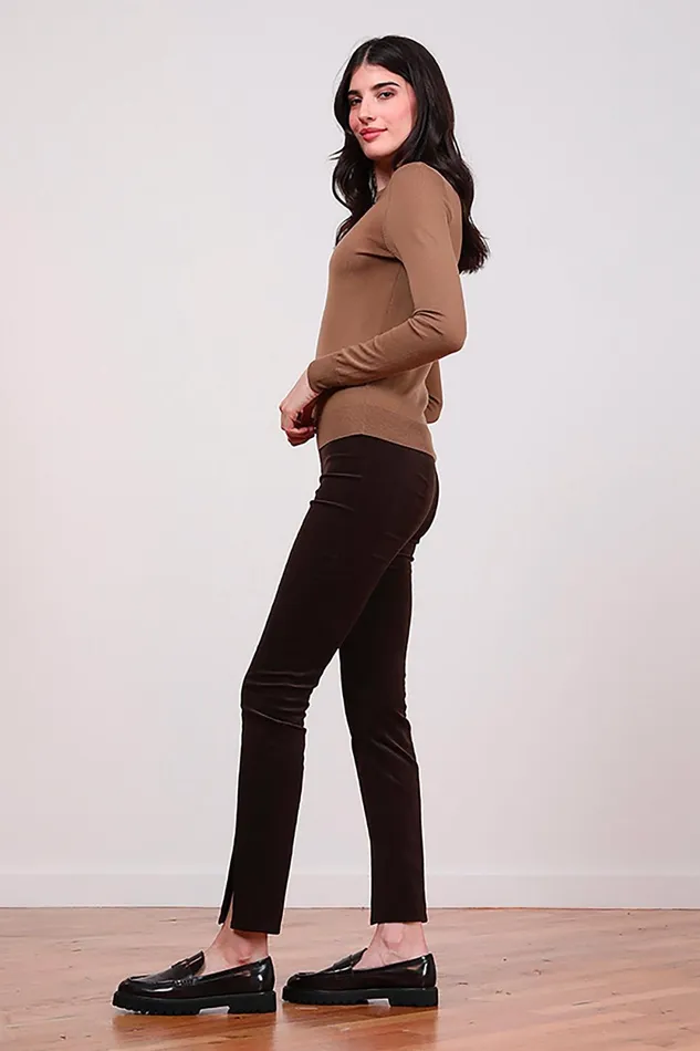 Avenue Montaigne MAX Fine Corduroy Brown Women Pants Avenue Montaigne MAX Fine Corduroy Brown Women Pants