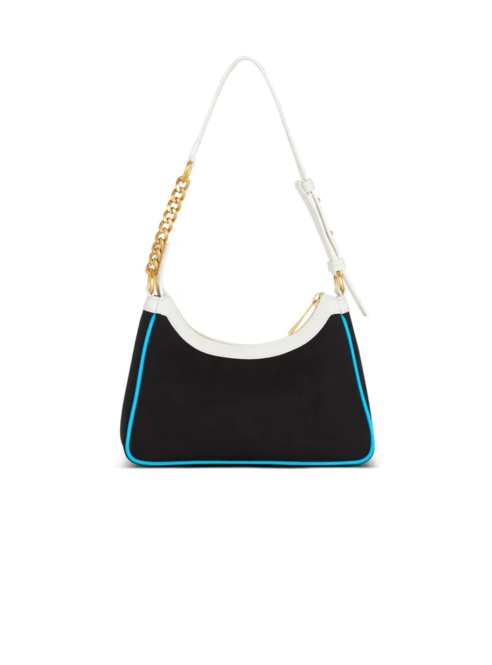 BArmy Shoulder Bag In Canvas And Calfskin Postcard Multicolor Women Balmain Shoulder Bags