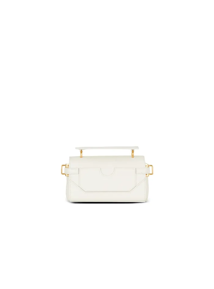 BBuzz 19 Monogram Grained Leather Bag Beige Women Balmain Handbags