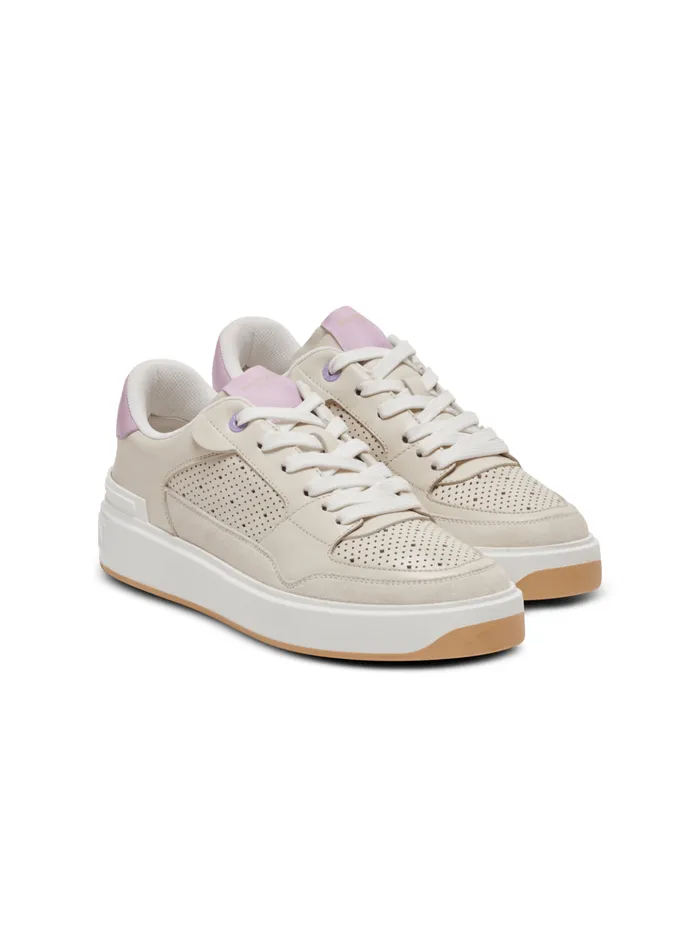 BCourt Flip Leather Sneakers Beige Women Balmain Sneakers