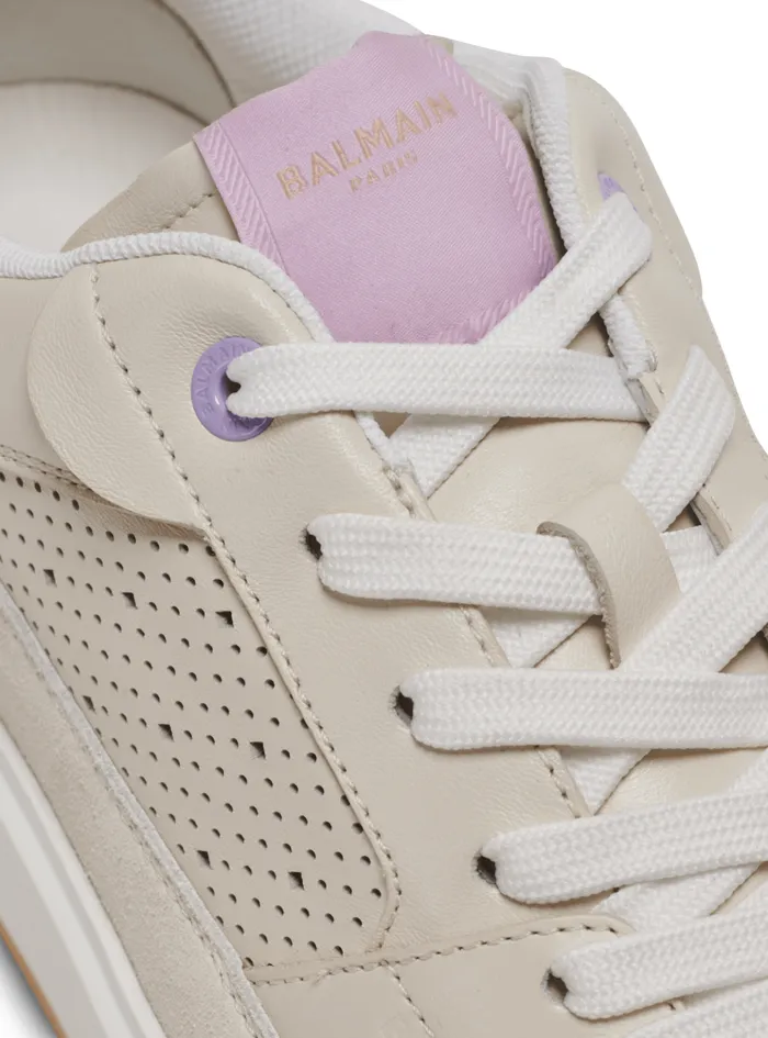 BCourt Flip Leather Sneakers Beige Women Balmain Sneakers