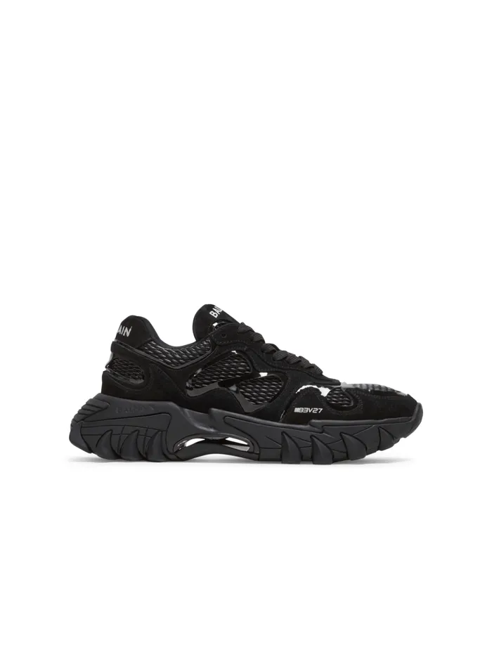 BCourt Trainers With Jacquard Monogram Black Women Balmain Sneakers