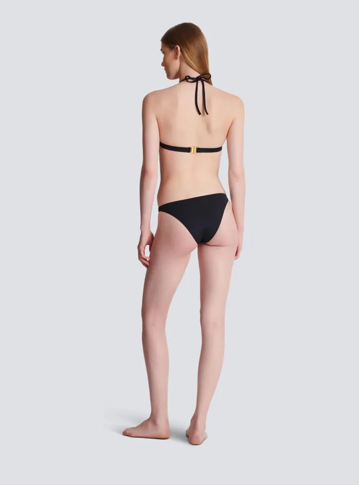 B Triangle Bikini Black Women Balmain Swimwear