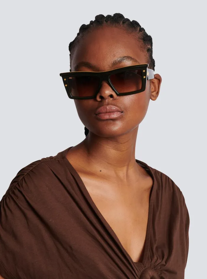 BVII Sunglasses Brown WomenMen Balmain Eyewear