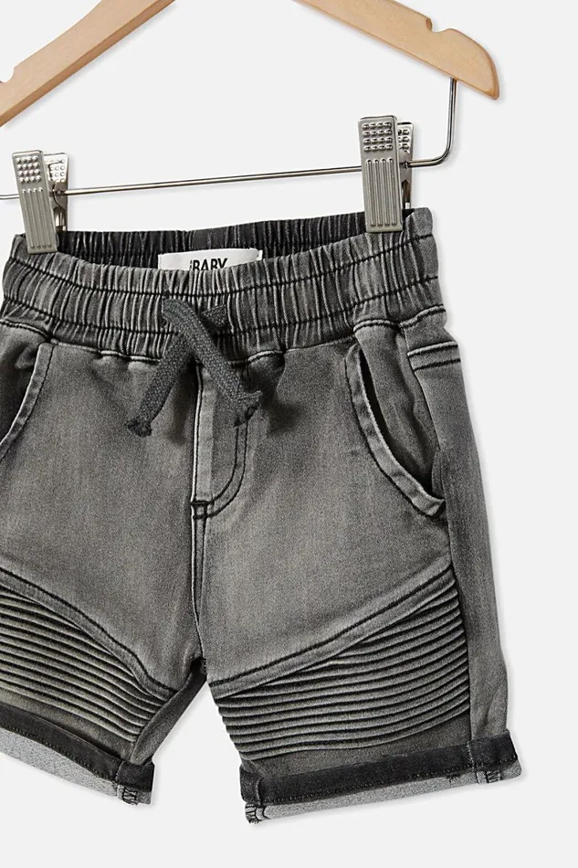 Baby Bottoms Cotton On Jay Moto Short Black Wash