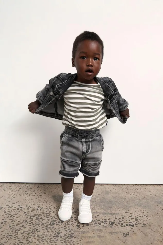 Baby Bottoms Cotton On Jay Moto Short Black Wash