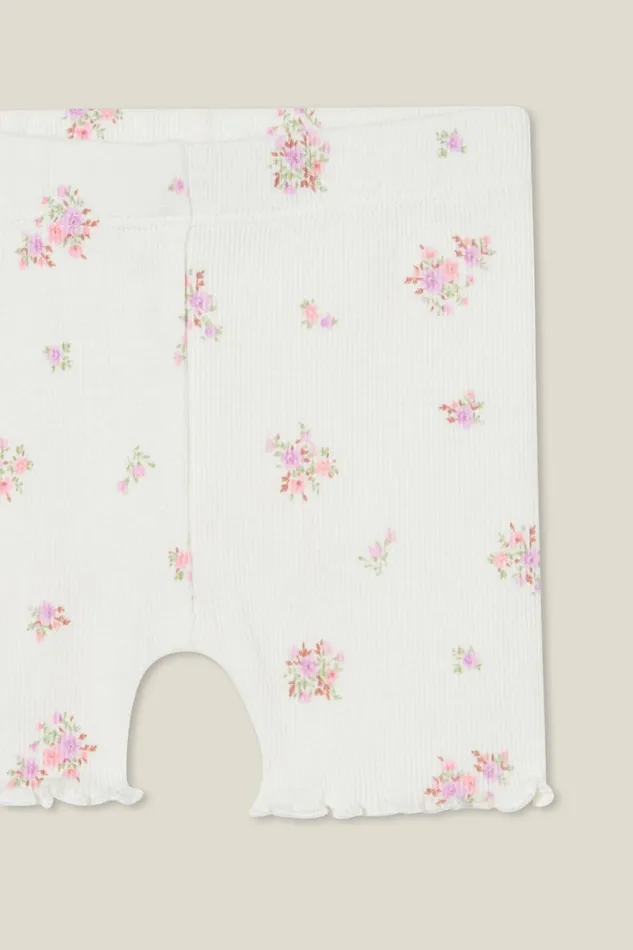 Baby Bottoms Cotton On Rain Rib Bike Shorties Vanillasally Floral