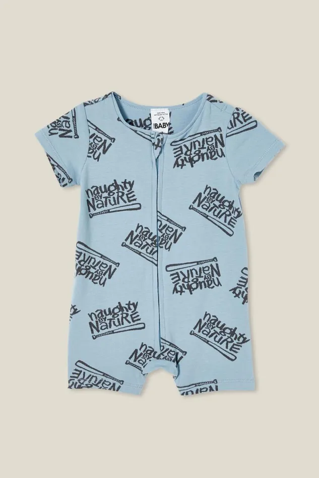 Baby Rompers and All In Ones Cotton On The Billie Short Sleeve Zip Romper License Lcn Nbn Dusty Bluenaughty By Nature Baby Rompers and All In Ones Cotton On The Billie Short Sleeve Zip Romper License Lcn Nbn Dusty Bluenaughty By Nature