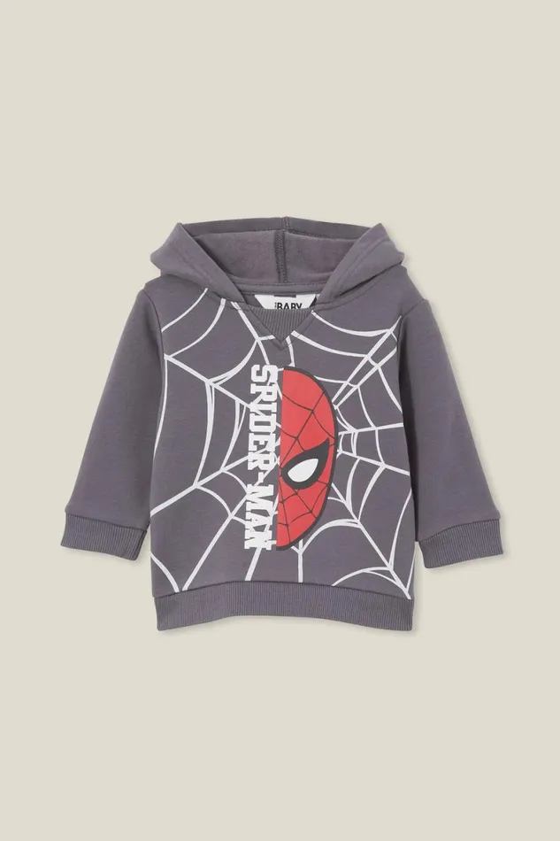 Baby Sweatshirts and Sweatpants Cotton On Lenny Hoody Lcn Lcn Mar Rabbit Greyspiderman