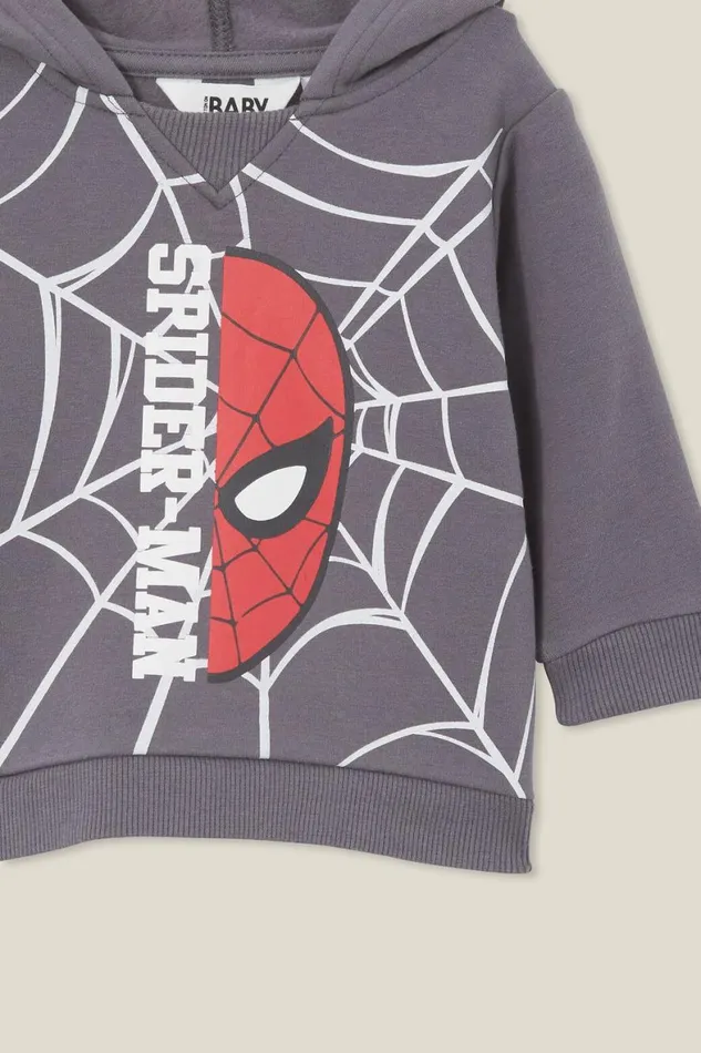 Baby Sweatshirts and Sweatpants Cotton On Lenny Hoody Lcn Lcn Mar Rabbit Greyspiderman
