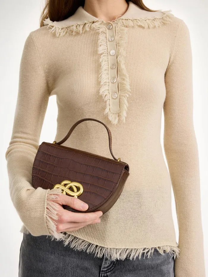 Bags Women By Malene Birger Cebelle Leather Shoulder Bag Bison Bags Women By Malene Birger Cebelle Leather Shoulder Bag Bison