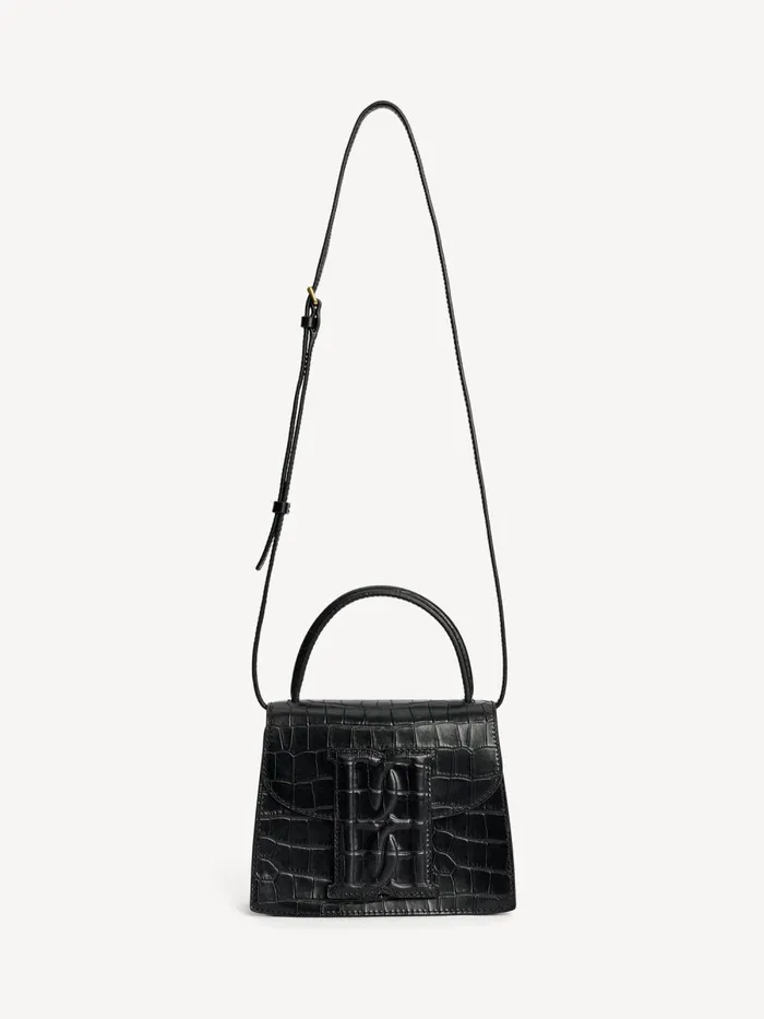 Bags Women By Malene Birger Ramil Leather Shoulder Bag Black