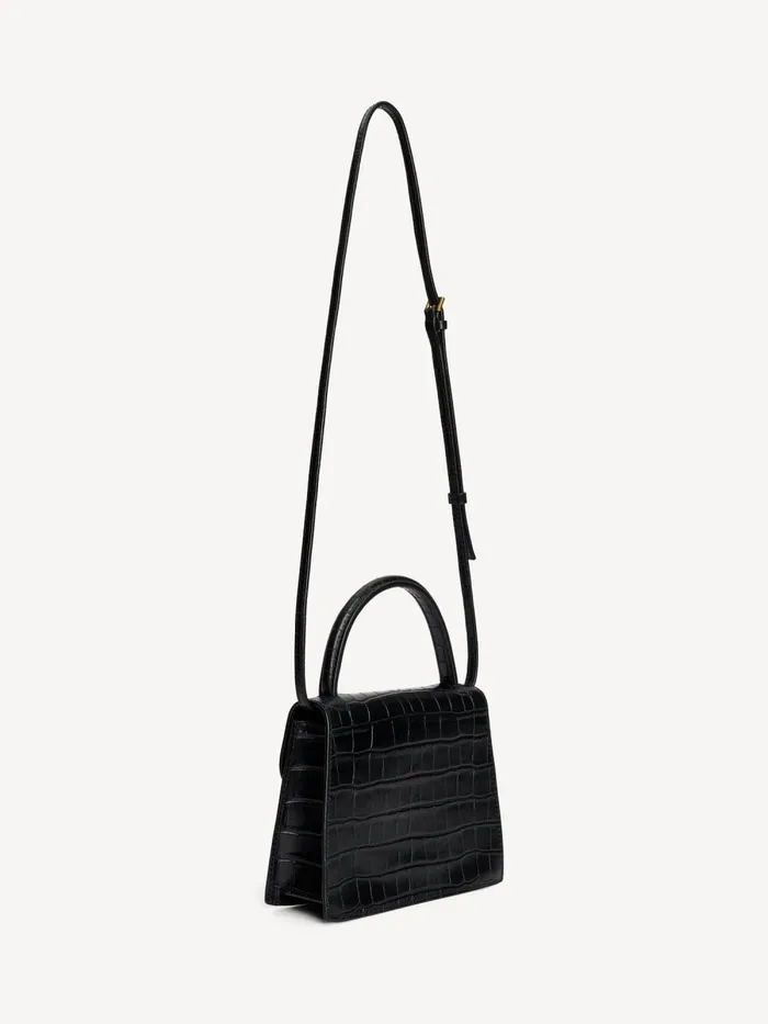 Bags Women By Malene Birger Ramil Leather Shoulder Bag Black