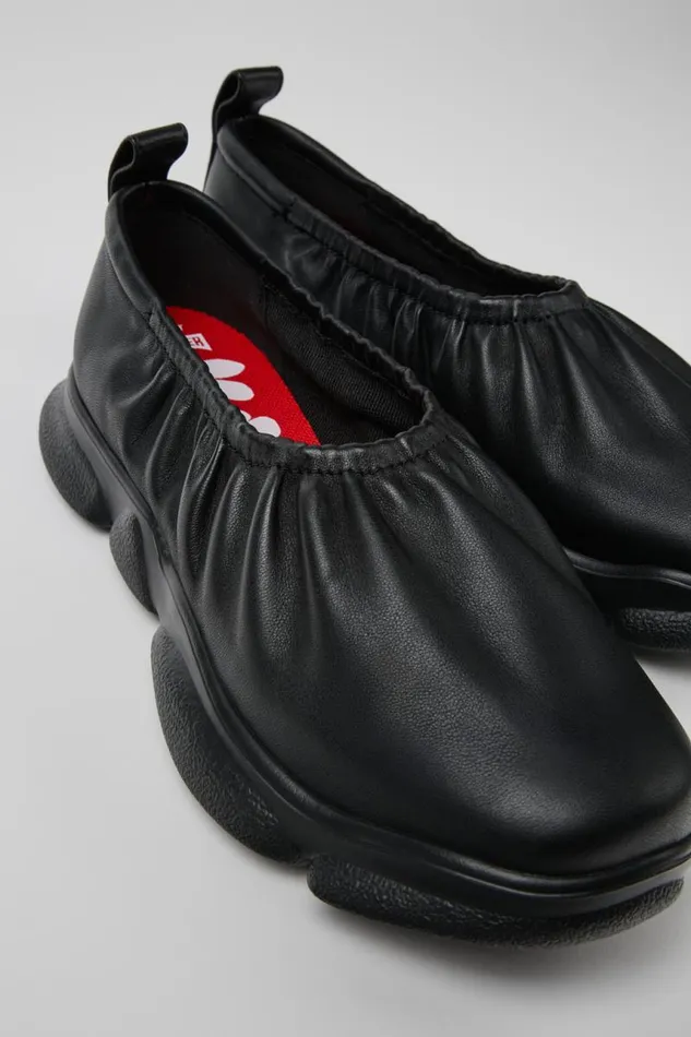 Ballerinas Women Camper Karst Black Leather Shoes