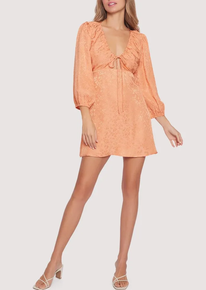Beach Peach Mini Dress Peachorange Women Lost Wander Dresses
