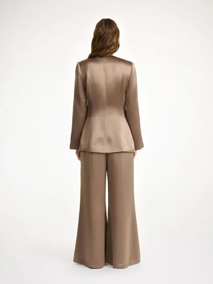 Blazers Women By Malene Birger Rinnah Singlebreasted Blazer Shitake