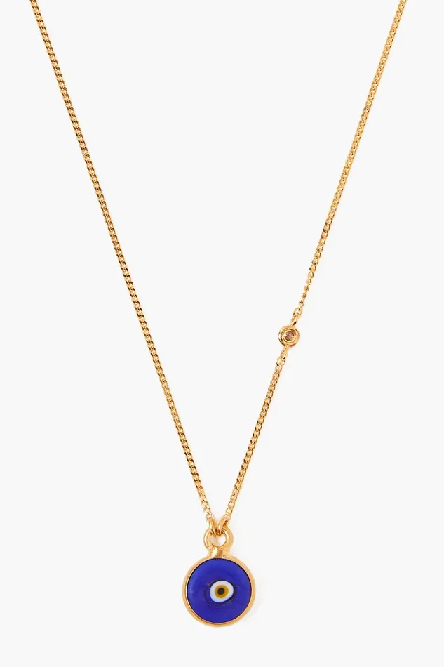 Blue Evil Eye Necklace With Champagne Diamond Women Chan Luu Necklaces