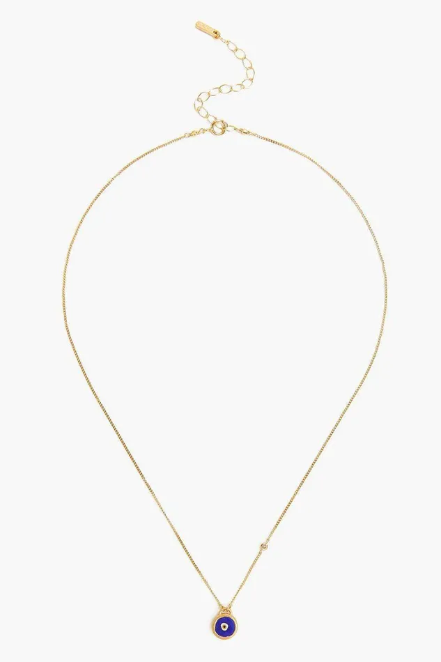 Blue Evil Eye Necklace With Champagne Diamond Women Chan Luu Necklaces