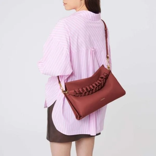 Boheme Medium Brandygrenred Women Coccinelle Shoulder Bags
