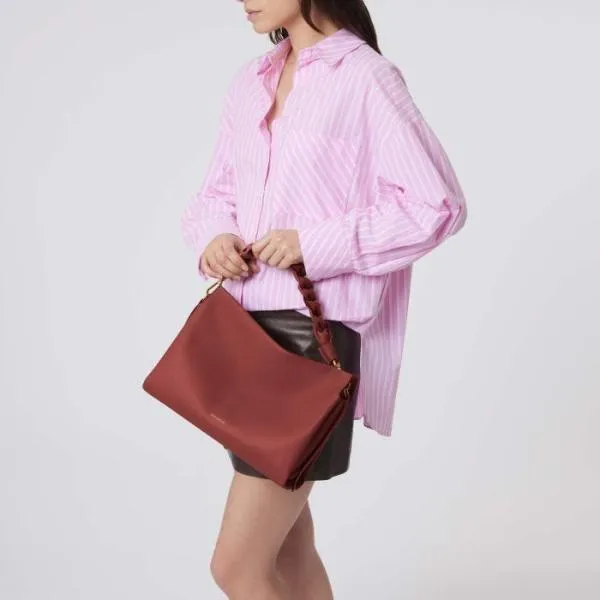 Boheme Medium Brandygrenred Women Coccinelle Shoulder Bags
