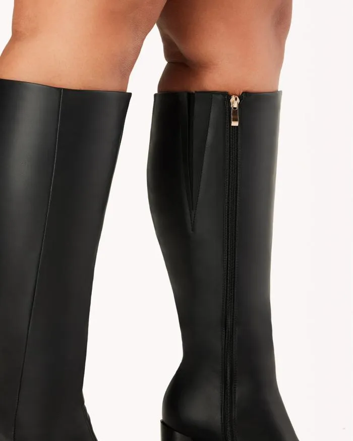 Boots Billini Knee High Boots CASTON CURVE BLACK