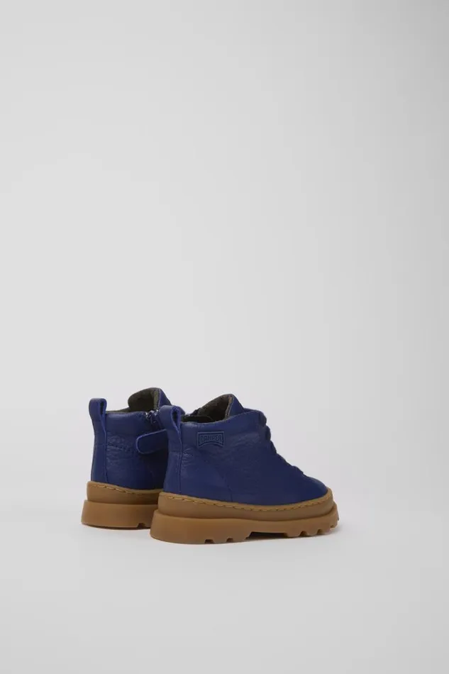 Boots Kids Camper Brutus Blue Leather Laceup Boots Boots Kids Camper Brutus Blue Leather Laceup Boots