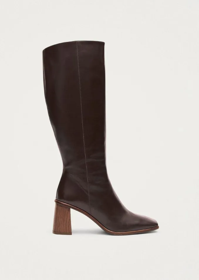 Boots Women ALOHAS East Coffee Brown Leather Boots