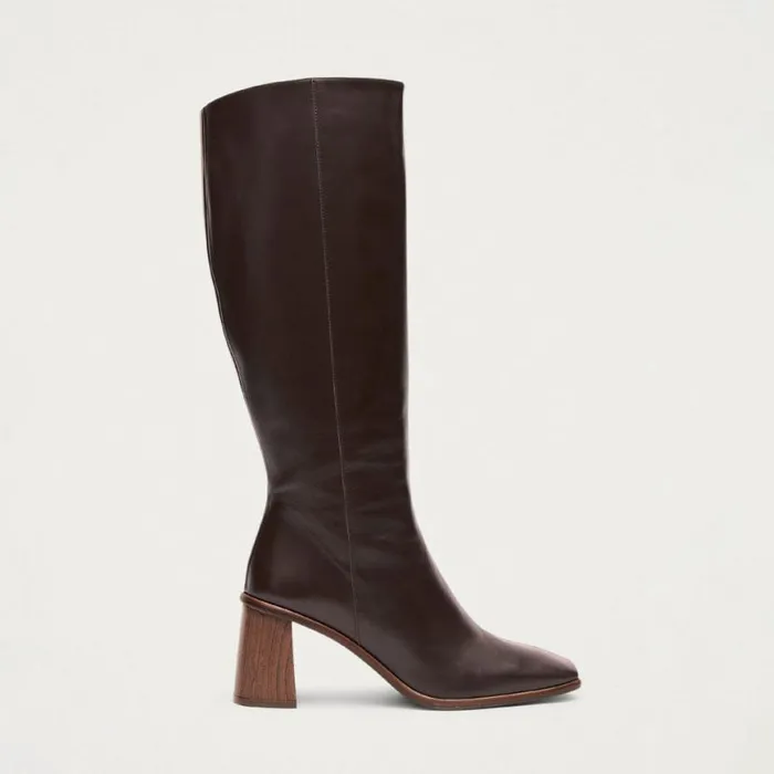 Boots Women ALOHAS East Coffee Brown Leather Boots