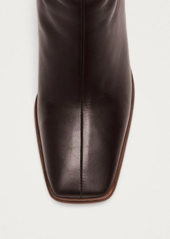 Boots Women ALOHAS East Coffee Brown Leather Boots