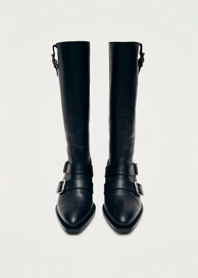 Boots Women ALOHAS Ryder Black Leather Boots