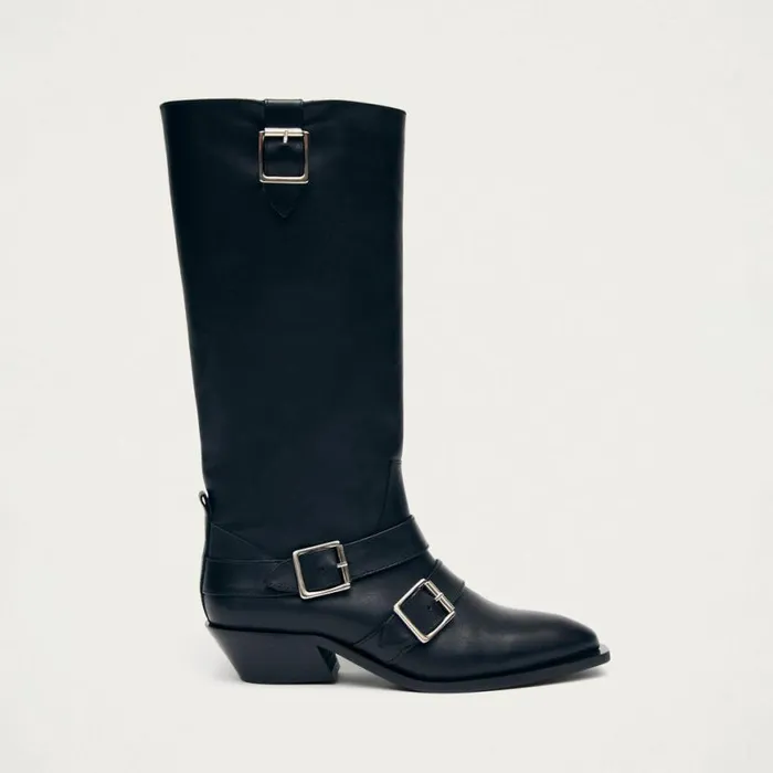 Boots Women ALOHAS Ryder Black Leather Boots