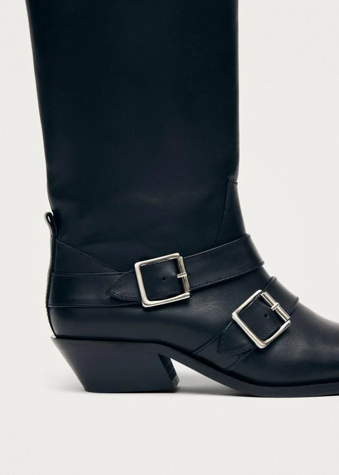 Boots Women ALOHAS Ryder Black Leather Boots