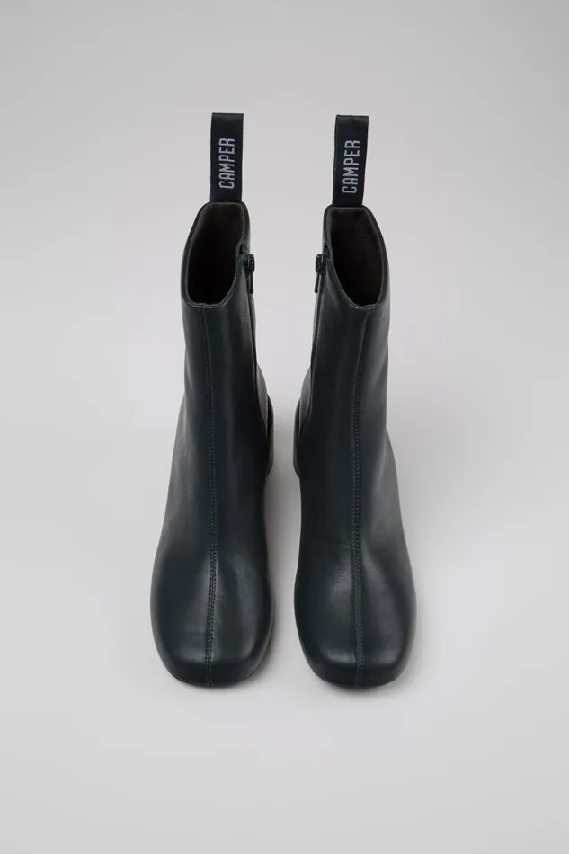 Boots Women Camper Niki Green Leather Boots