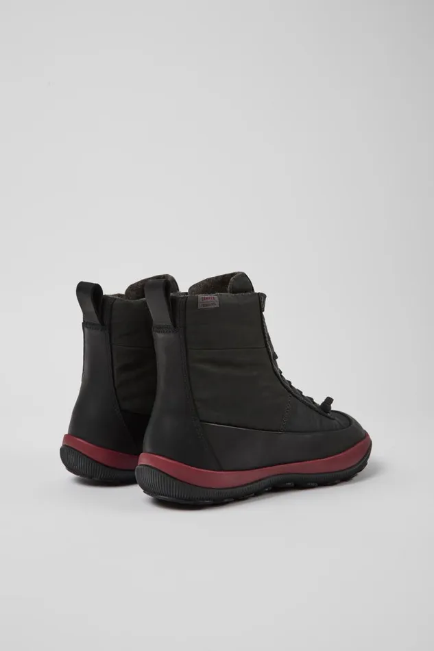 Boots Women Camper Peu Pista MICHELIN Gray Recycled Nylon And Leather Boots