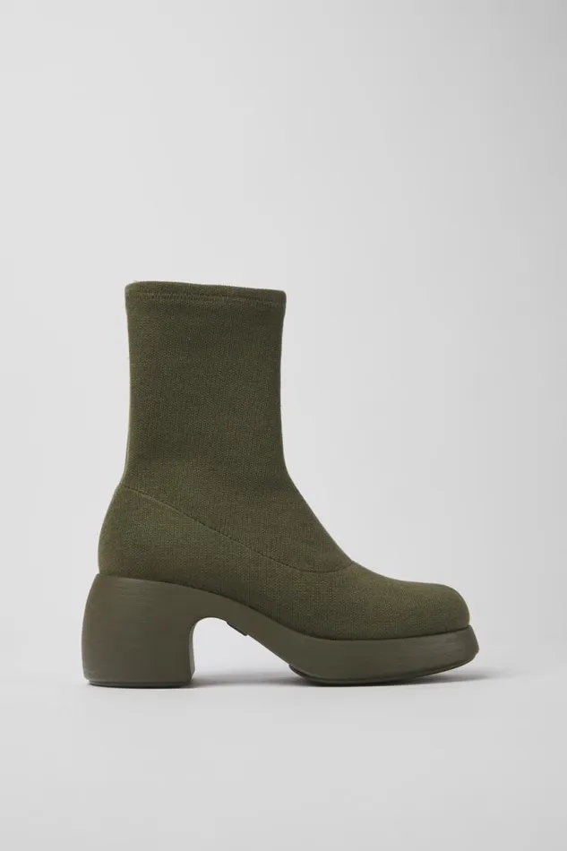 Boots Women Camper Thelma TENCEL Green TENCEL Lyocell Boots