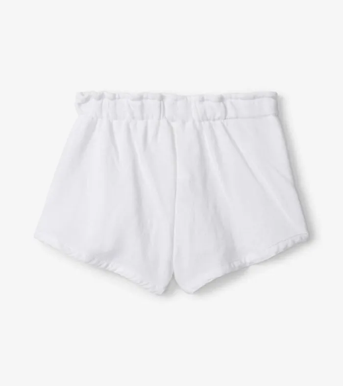 Bottoms Girls Hatley Girls White Adventure Shorts