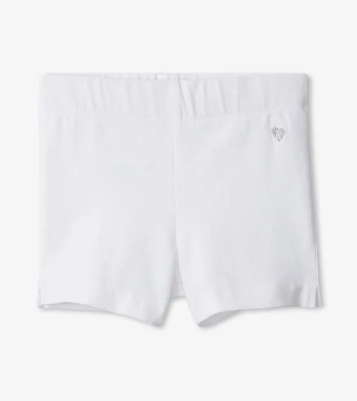 Bottoms Girls Hatley Girls White Summer Shorts