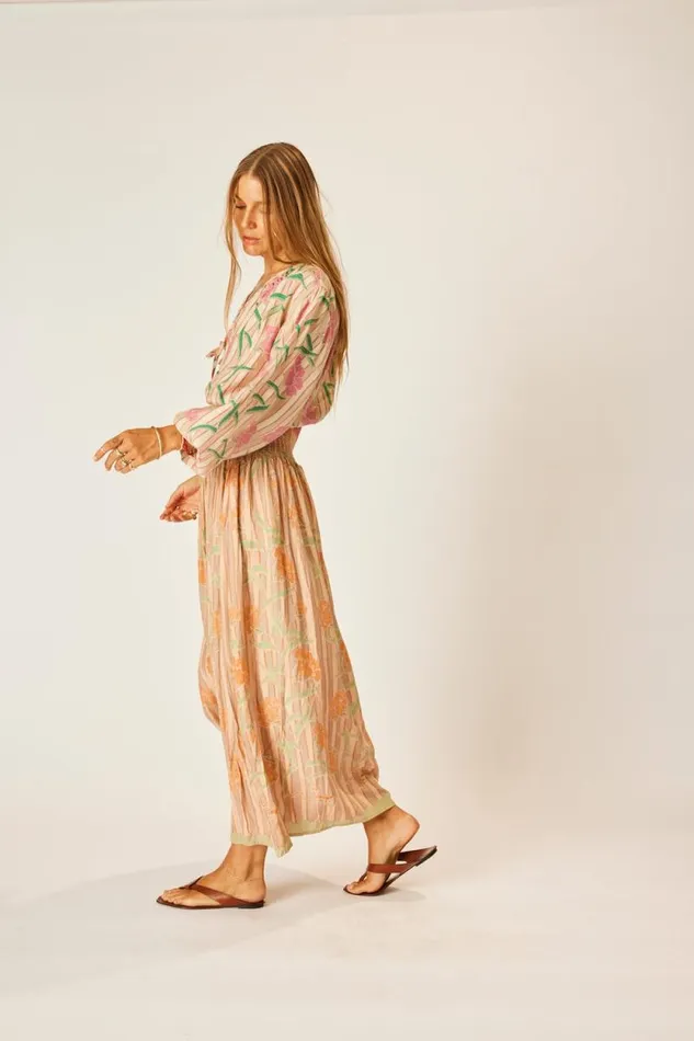Bottoms Shop Natalie Martin BELLA SKIRT Chamomile Apricot