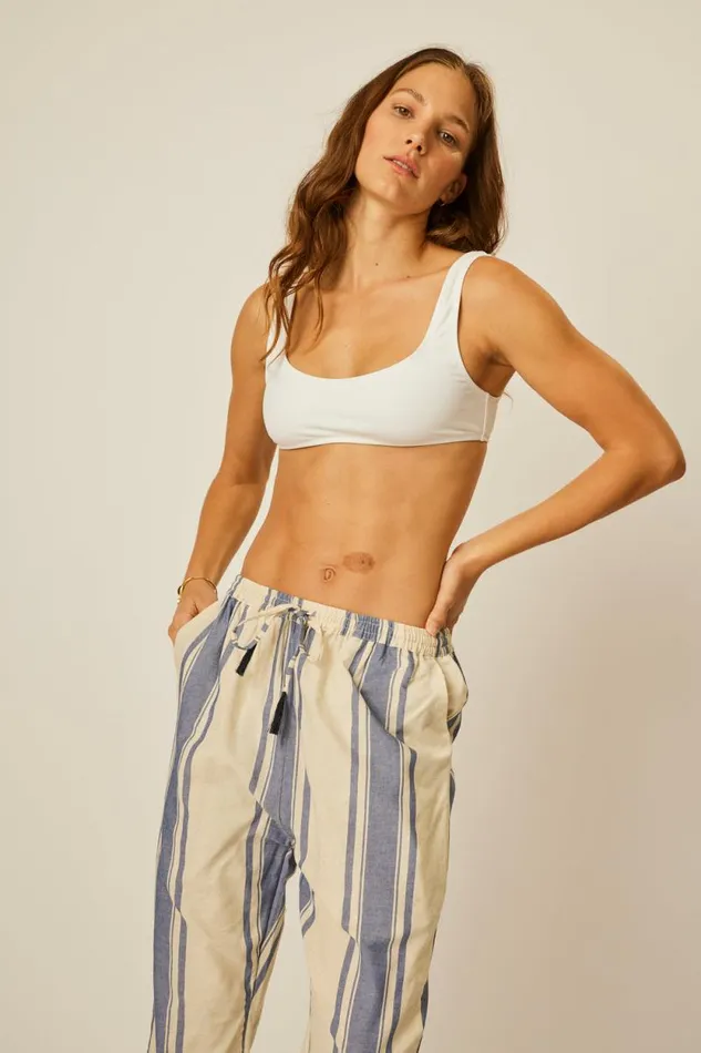 Bottoms Shop Natalie Martin BIANCA PANT French Stripe Blue