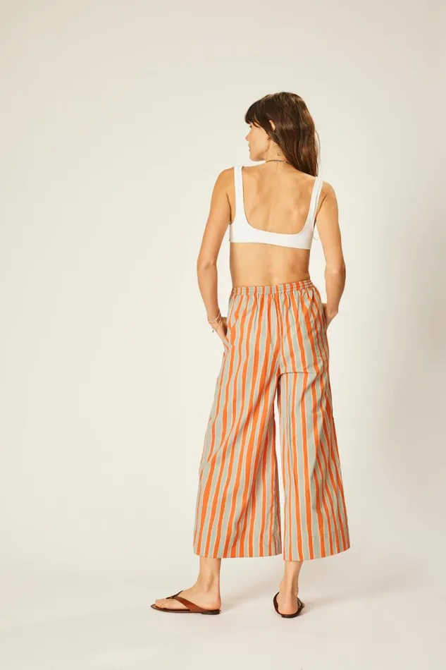 Bottoms Shop Natalie Martin LAUREN PANT Batik Stripe Navy