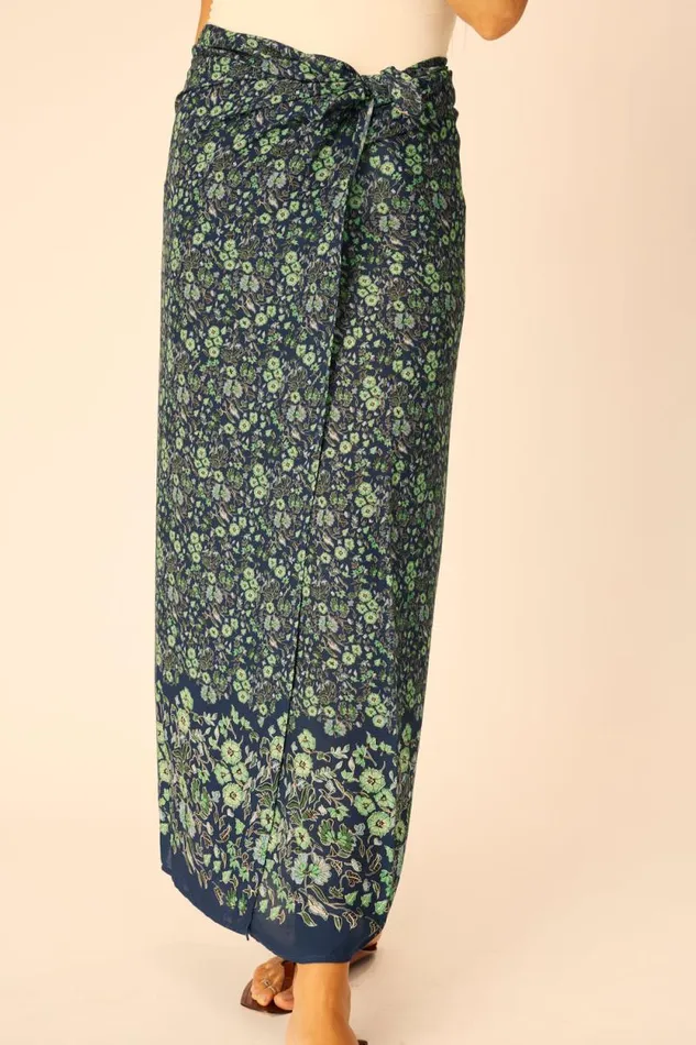 Bottoms Shop Natalie Martin SARONGSCARF Petite Fleur Marine